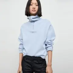 MANGO - Sweater Cuello Vuelto Cremallera Mujer