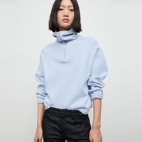 Sweater Cuello Vuelto Cremallera Mujer