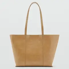 MANGO - Bolso Shopper Mediano Mujer