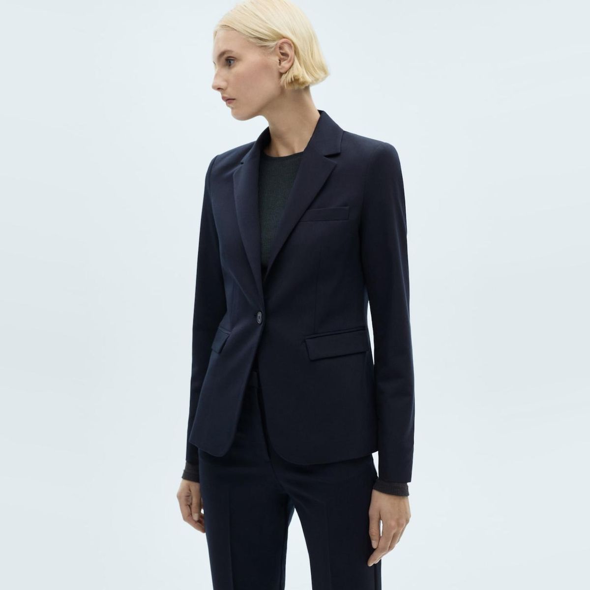 MANGO - Blazer Traje Entallada Mujer Mango