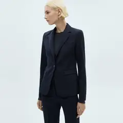 MANGO - Blazer Traje Entallada Mujer