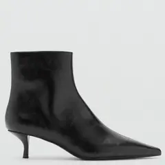 MANGO - Botín Mujer Negro