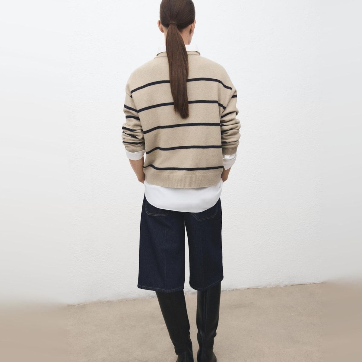 MANGO - Sweater Punto Rayas Mujer Mango