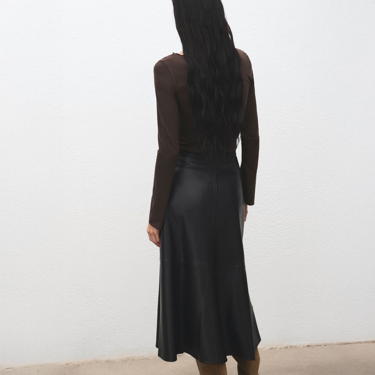 MANGO - Polera Cuello Barco Mujer Mango