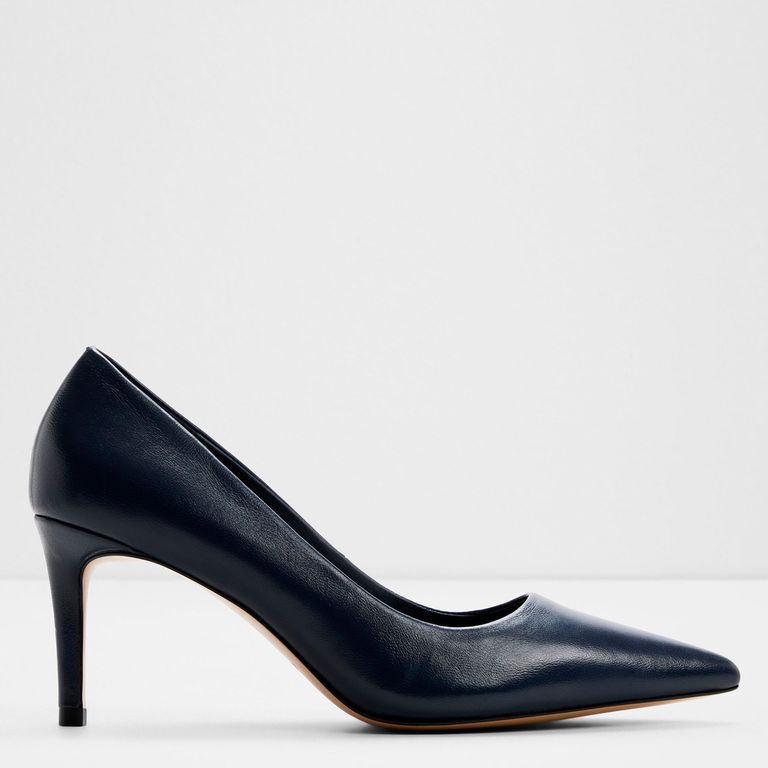 Zapato Formal Mujer Cuero Azul