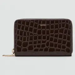 MANGO - Billetera Mediana Coco Brillante Mujer