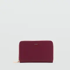 MANGO - Billetera Mediana Efecto Safiano Mujer