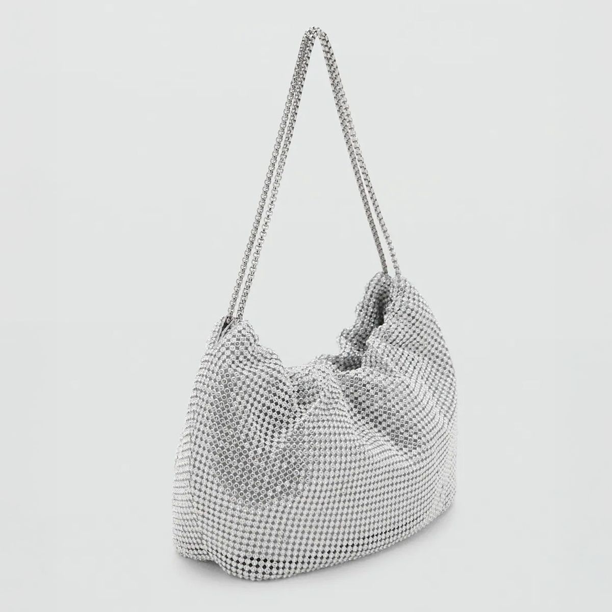 MANGO - Bolso Hombro Strass Mujer Mango