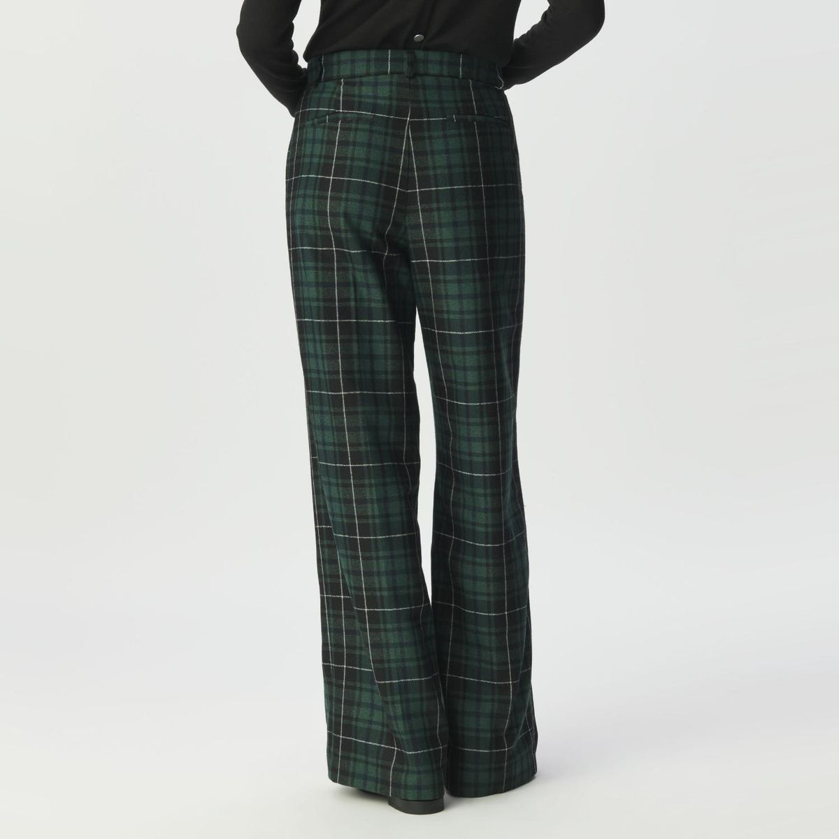 IKKS - Pantalón Estampado Escocés  Mujer Ikks
