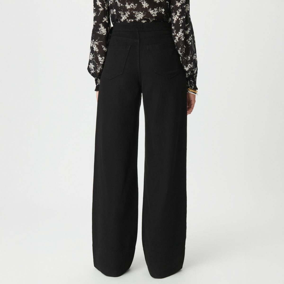 IKKS - Pantalón Sastrero Wide Leg 100% Algodón Mujer Ikks