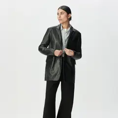 IKKS - Blazer 100% Cuero Mujer