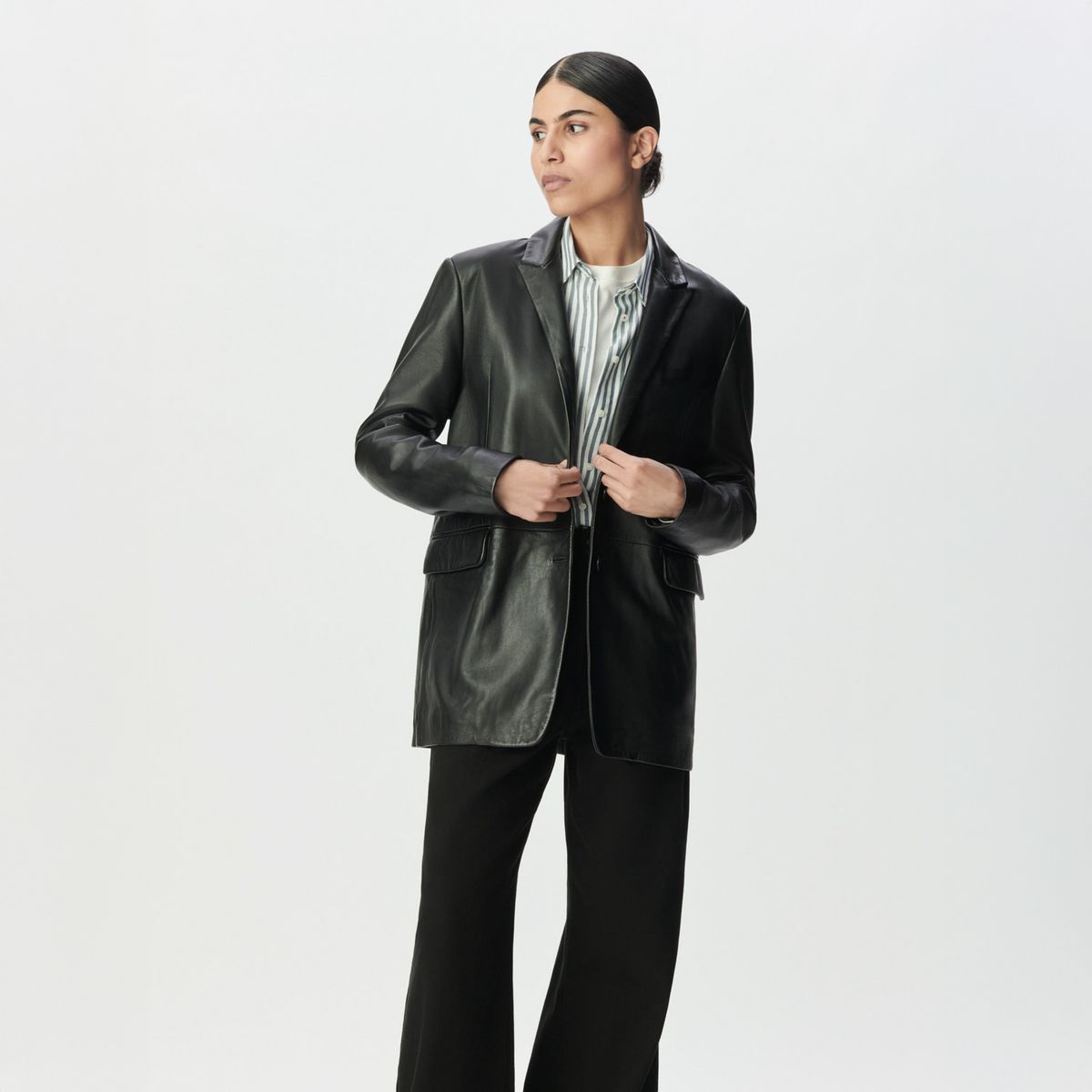 IKKS - Blazer 100% Cuero Mujer Ikks