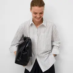 ADOLFO DOMINGUEZ - Camisa Rayas 100% Algodón Mujer