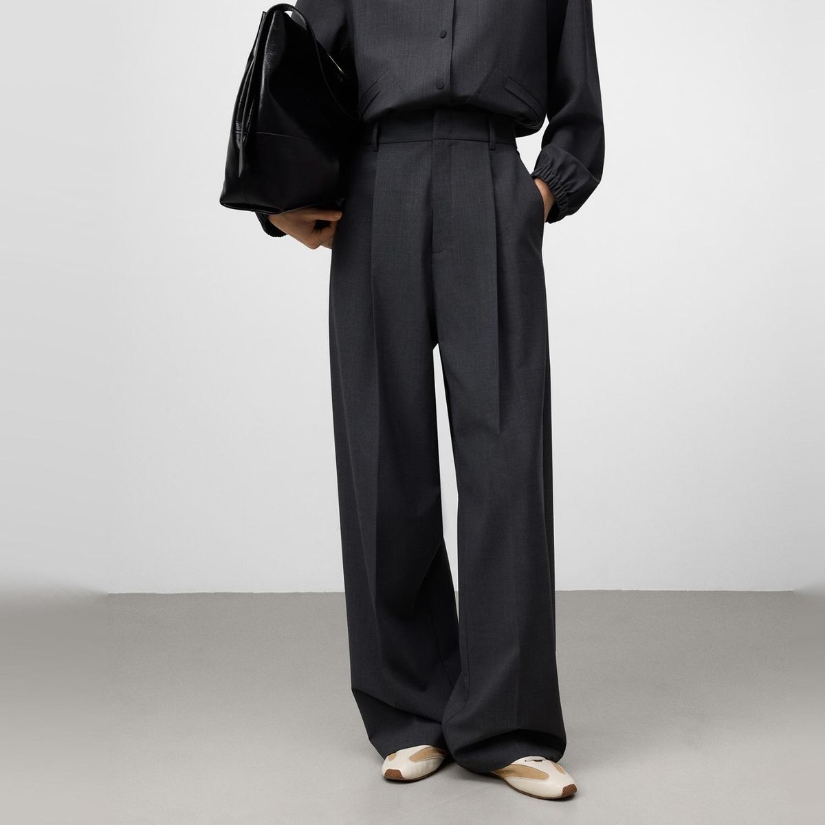 ADOLFO DOMINGUEZ - Pantalón Sastrero Lana Mujer Adolfo Dominguez