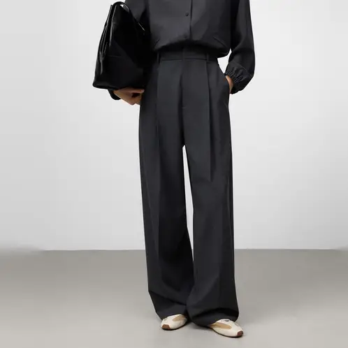 ADOLFO DOMINGUEZ - Pantalón Sastrero Lana Mujer