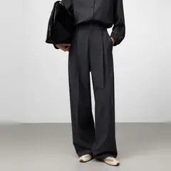 ADOLFO DOMINGUEZ - Pantalón Sastrero Lana Mujer