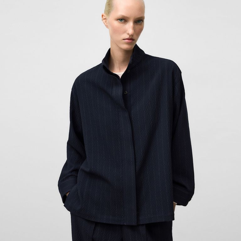 ADOLFO DOMINGUEZ Sobrecamisa Rayas Mujer