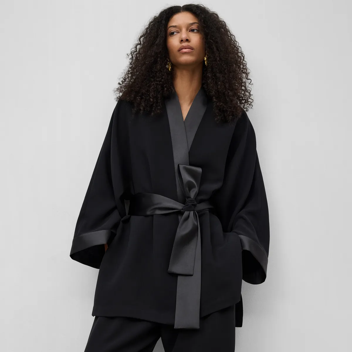 ADOLFO DOMINGUEZ - Chaqueta Kimono Mujer Adolfo Dominguez