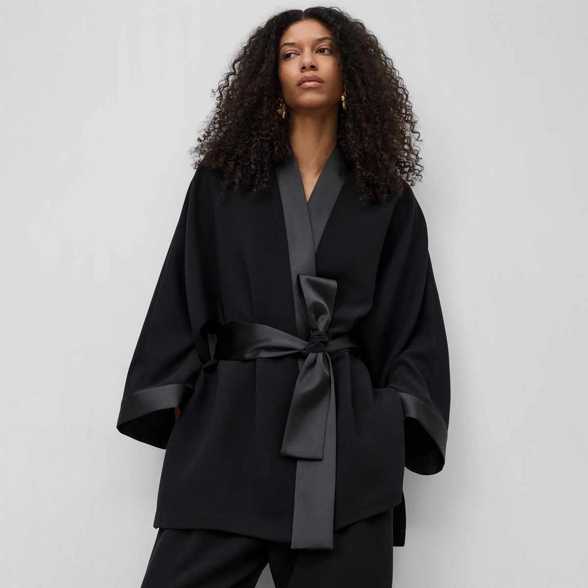 ADOLFO DOMINGUEZ - Chaqueta Kimono Mujer Adolfo Dominguez