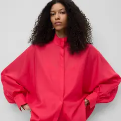 ADOLFO DOMINGUEZ - Blusa Semitransparente Oversize Mujer