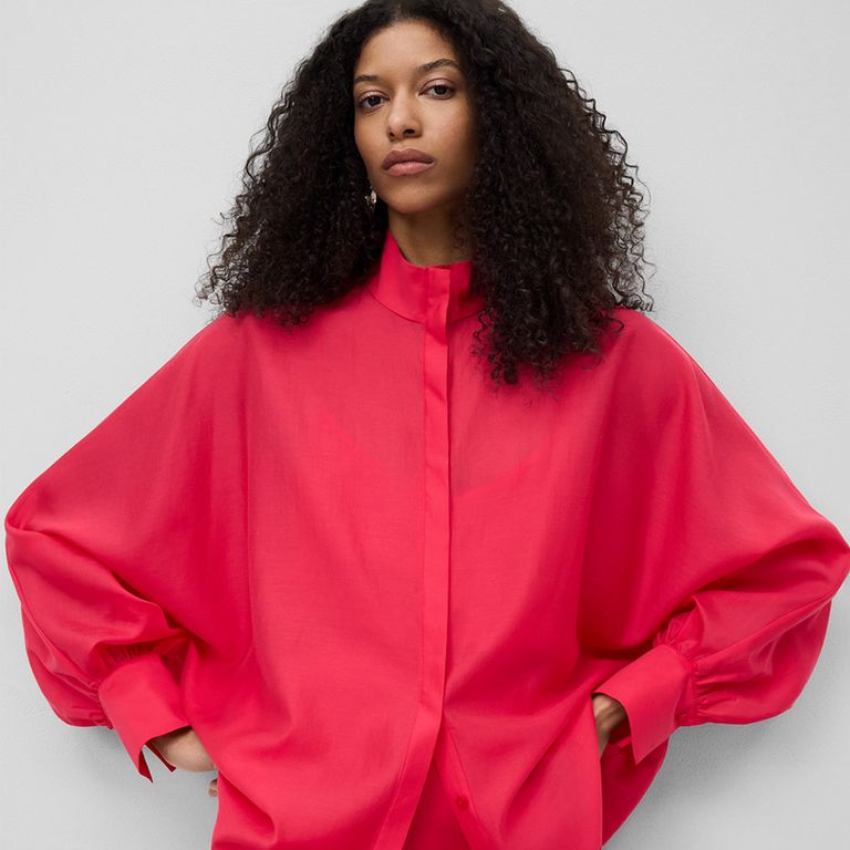 ADOLFO DOMINGUEZ Blusa Semitransparente Oversize Mujer