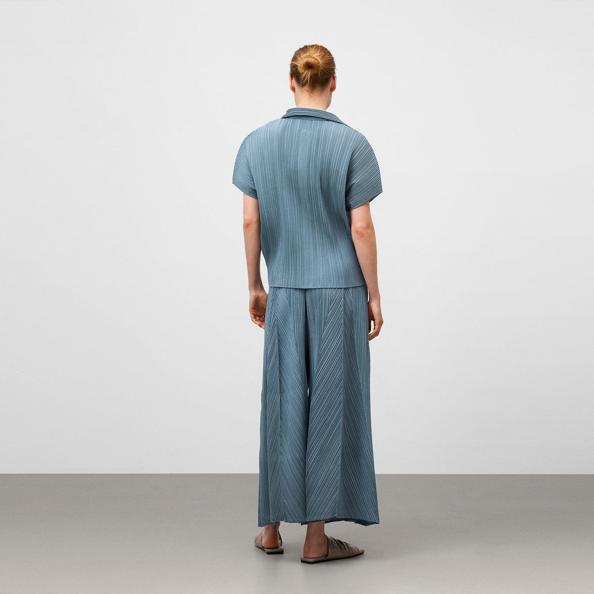 ADOLFO DOMINGUEZ - Blusa Manga Corta Efecto Arrugado Mujer Adolfo Dominguez