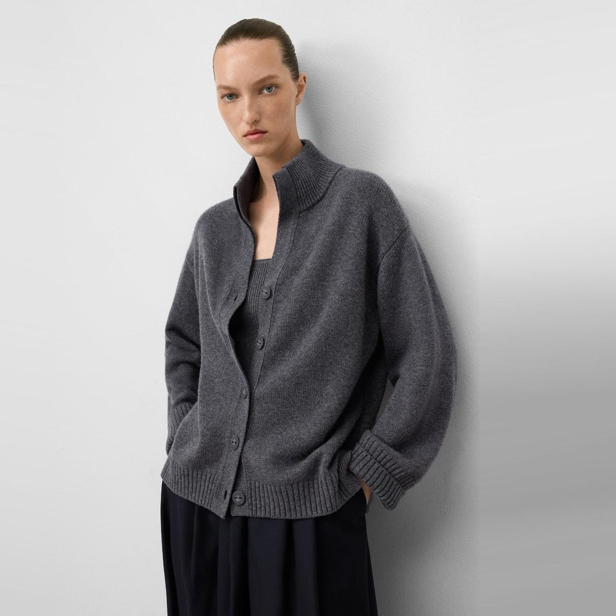 ADOLFO DOMINGUEZ - Chaleco 100% Lana Merino Mujer Adolfo Dominguez