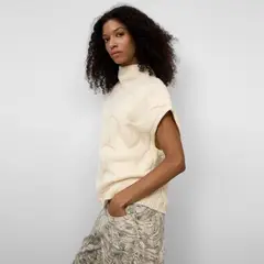 ADOLFO DOMINGUEZ - Chaleco Sin Mangas 100% Lana Mujer