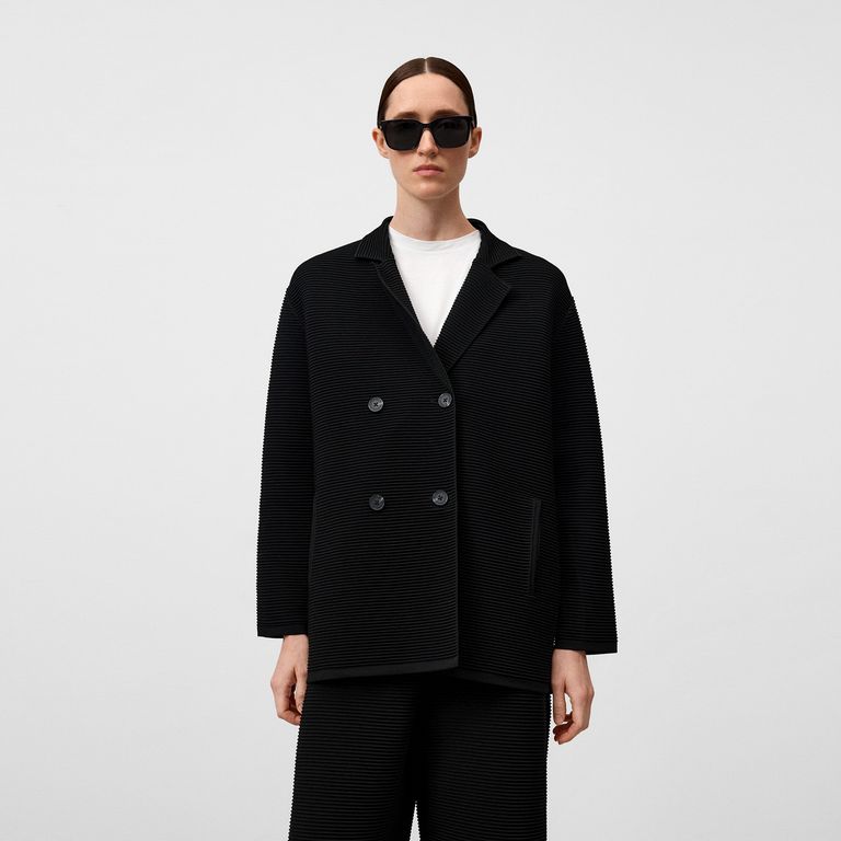 Chaqueta Punto Cruzada Mujer