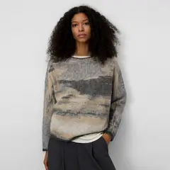 ADOLFO DOMINGUEZ - Sweater Estampado Mujer