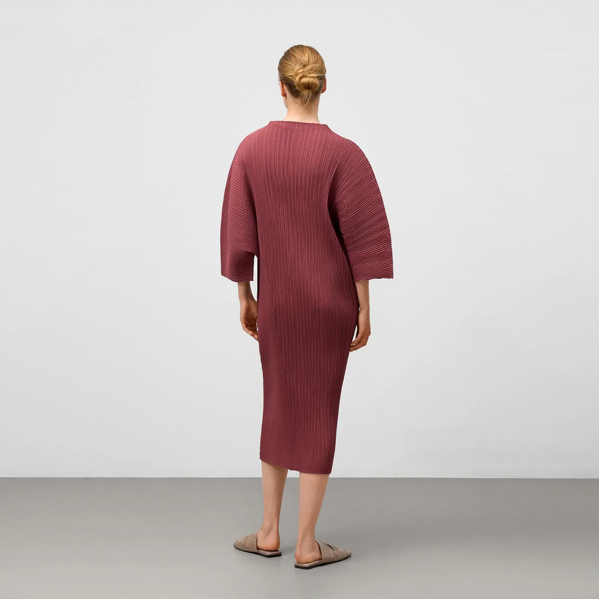 ADOLFO DOMINGUEZ - Vestido Manga Globo Adolfo Dominguez