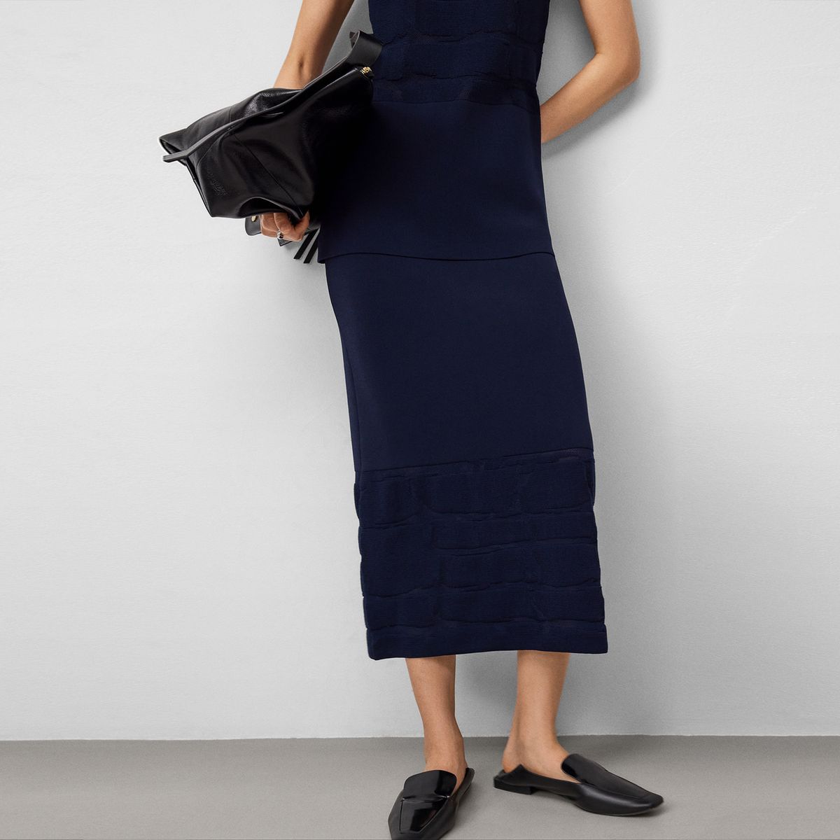 ADOLFO DOMINGUEZ - Falda Punto Mujer Adolfo Dominguez