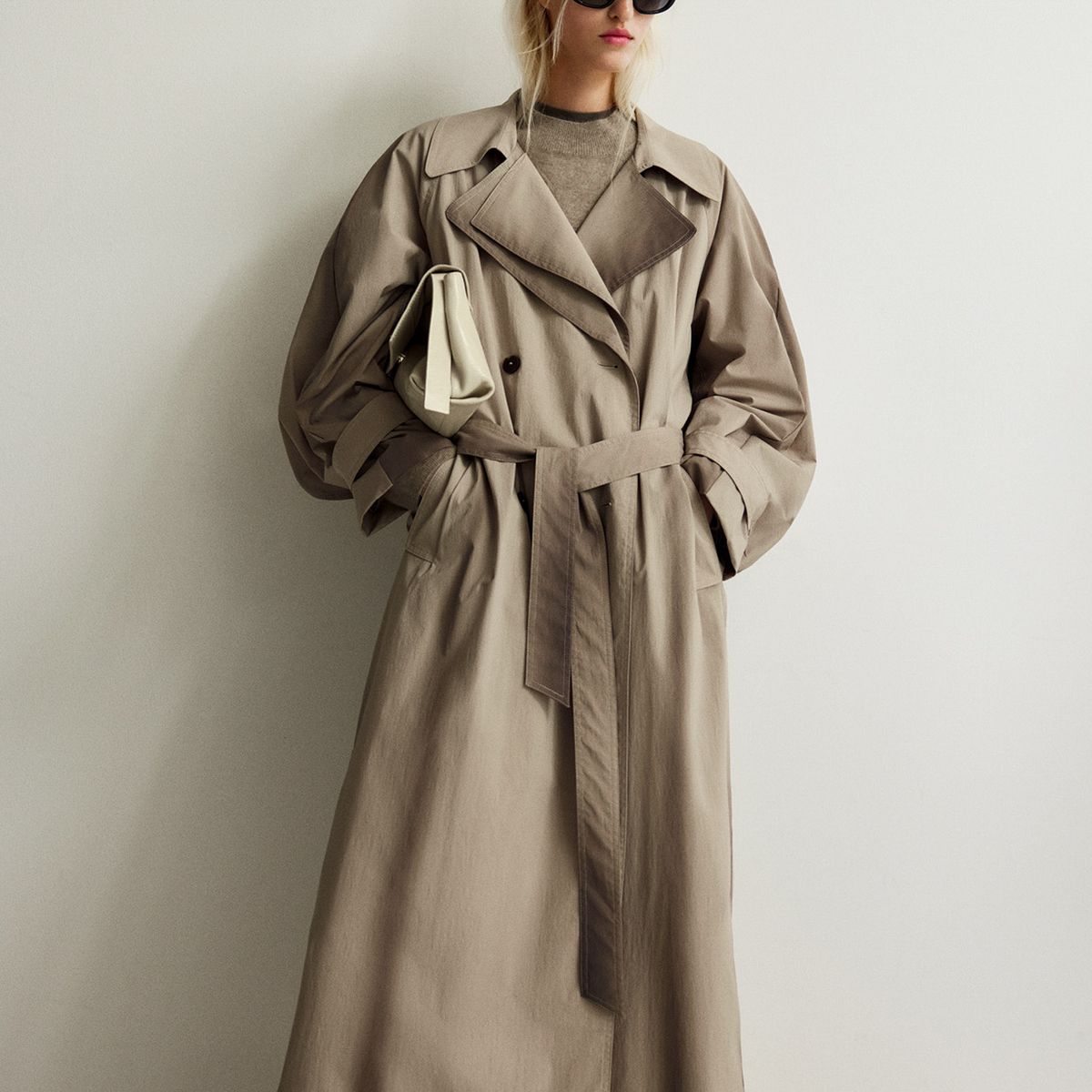 ADOLFO DOMINGUEZ - Abrigo Gabardina Algodón Mujer Adolfo Dominguez