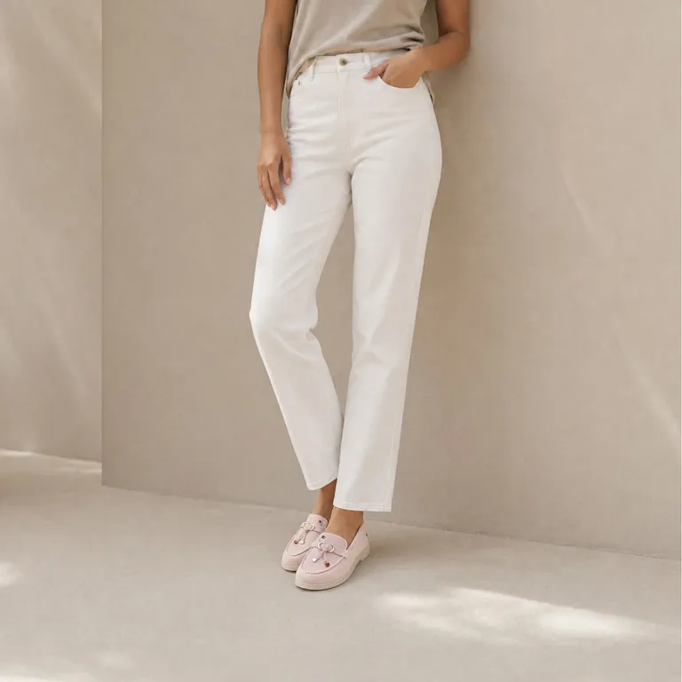 Creras-In Zapato Casual Mujer Cuero Rosado