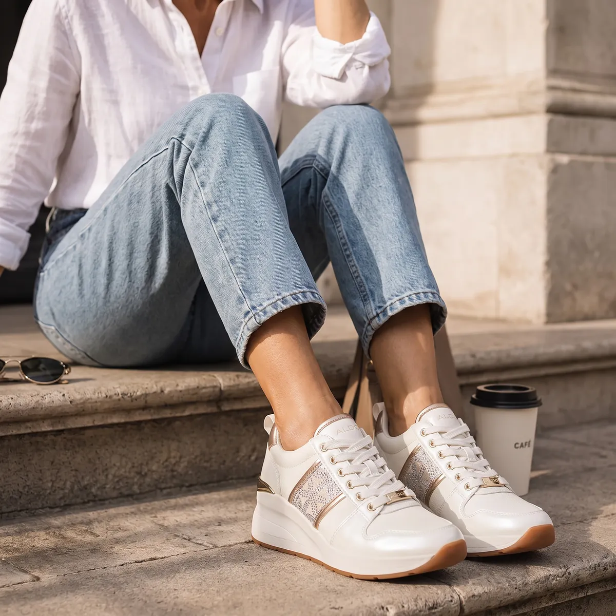 ALDO - Rongan Zapatilla Urbana Mujer Crema Aldo