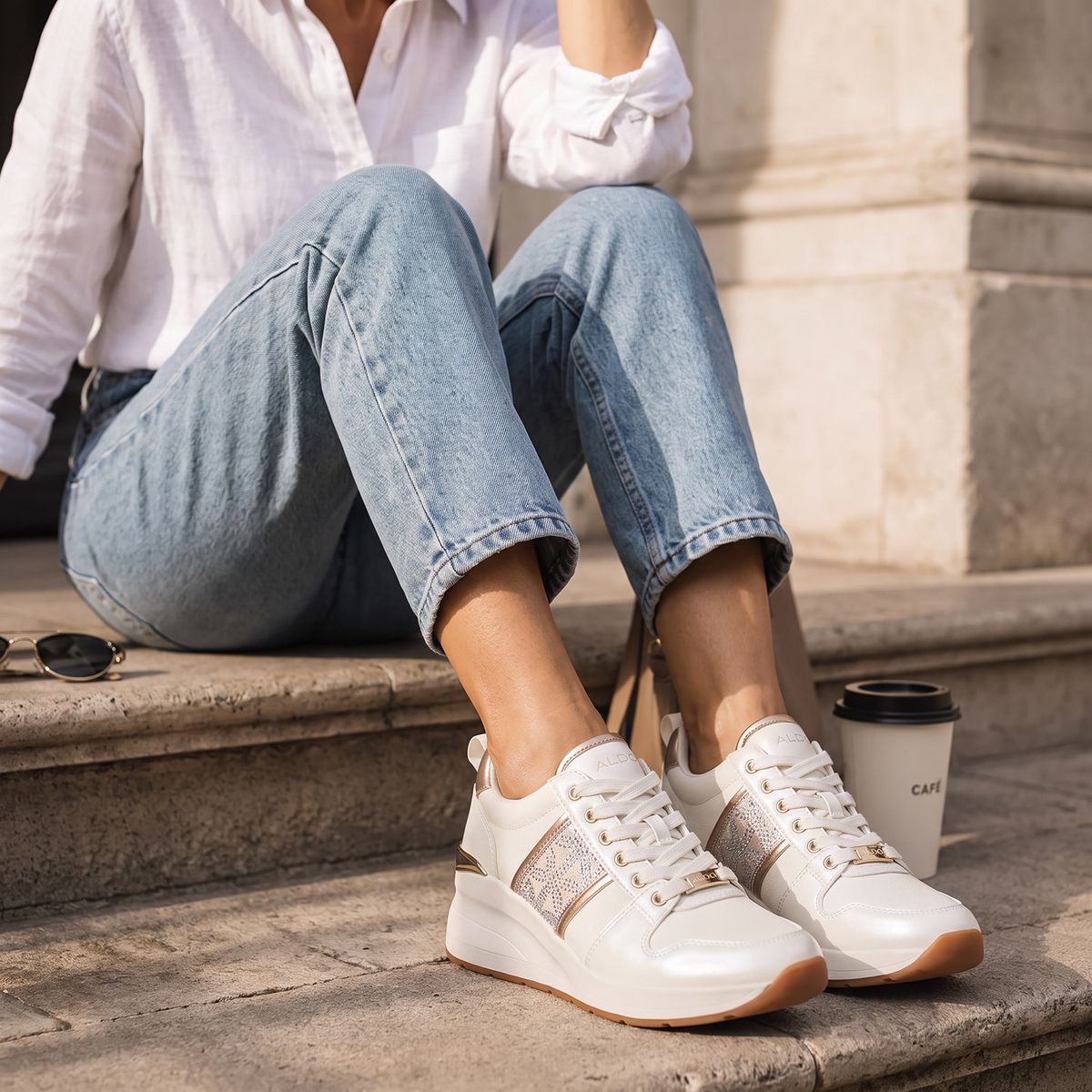 ALDO - Rongan Zapatilla Urbana Mujer Crema Aldo