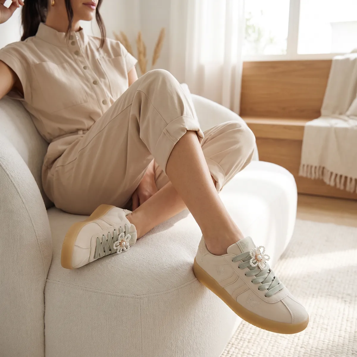 ALDO - Chicsneaker Zapatilla Urbana Mujer Blanco Aldo