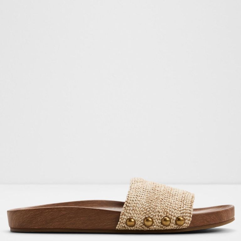 Rooted Sandalia Mujer Beige Claro