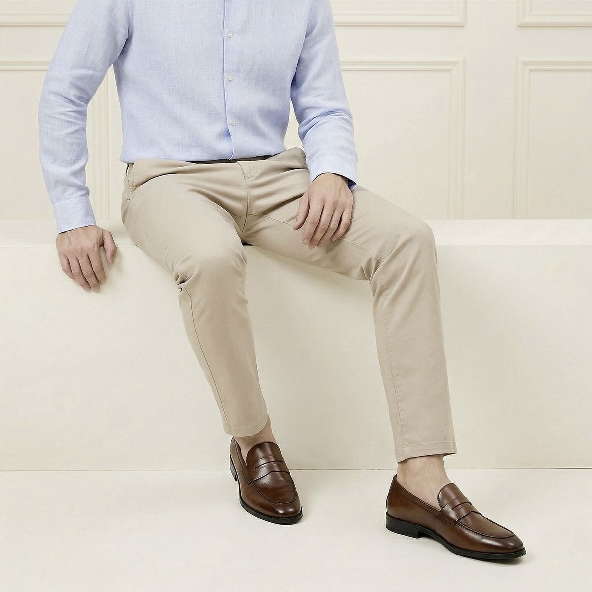 ALDO - Elvis Zapato Formal Hombre Café Cuero Aldo