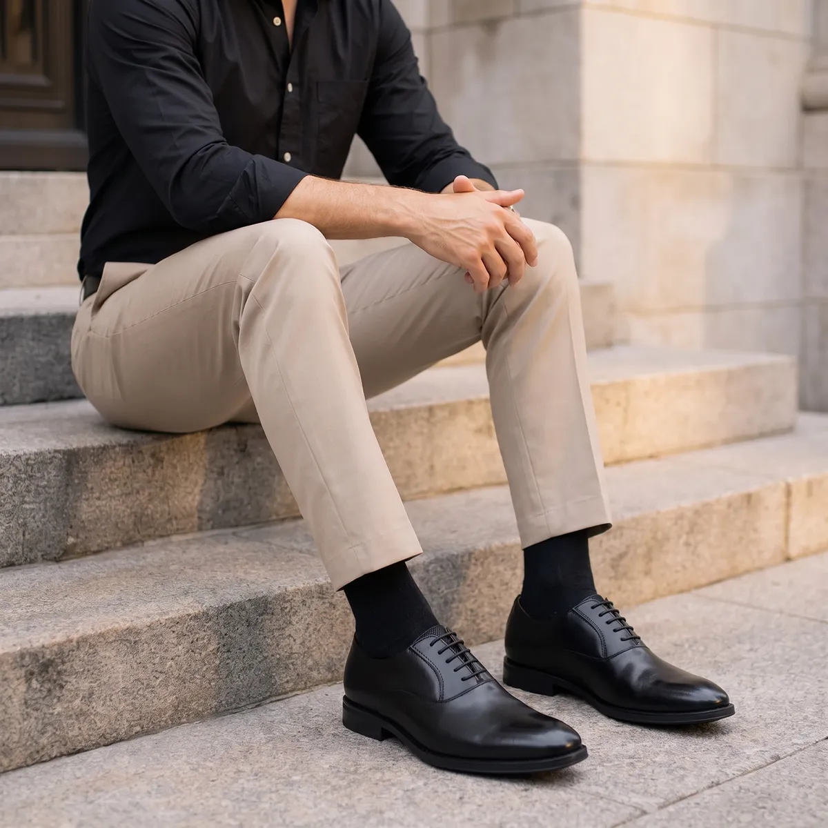 ALDO - Santino Zapato Formal Hombre Negro Cuero Aldo