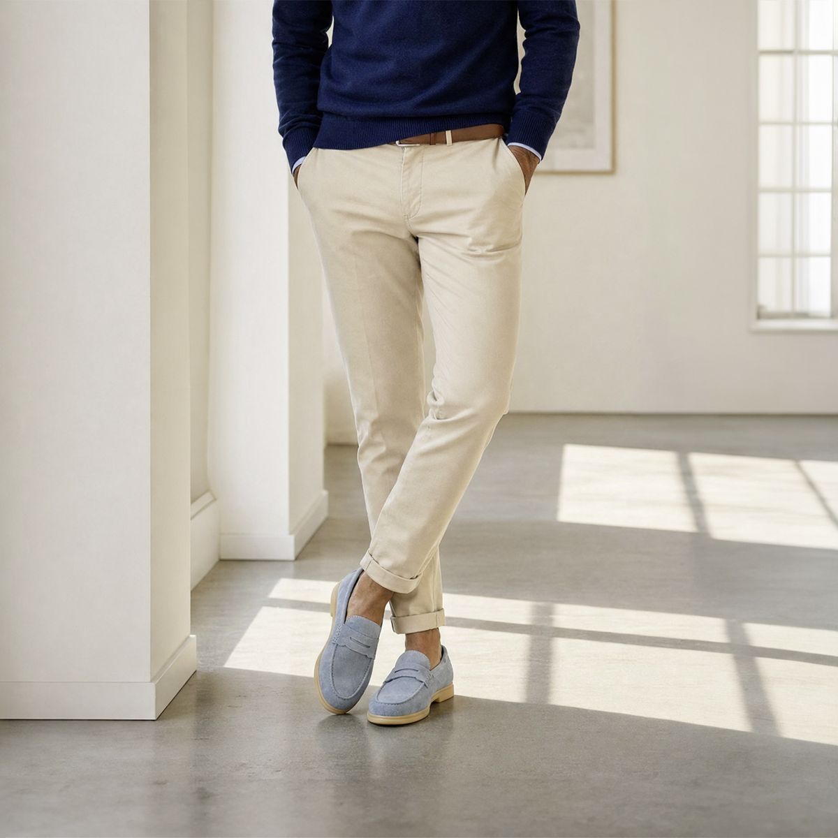 ALDO - Ecko Zapato Casual Hombre Cuero Azul Aldo
