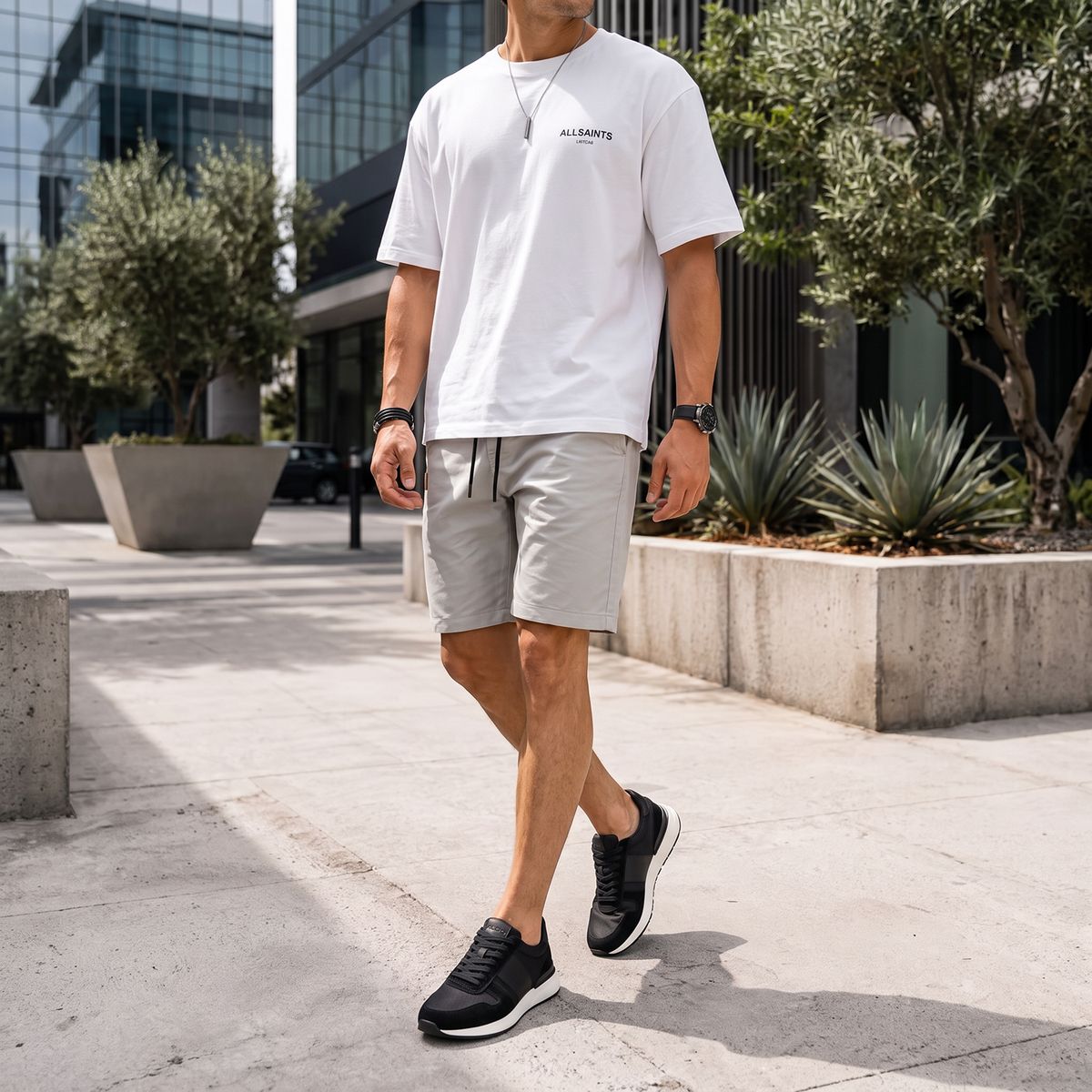 ALDO - Robben Zapatilla Urbana Hombre Cuero Negro Aldo
