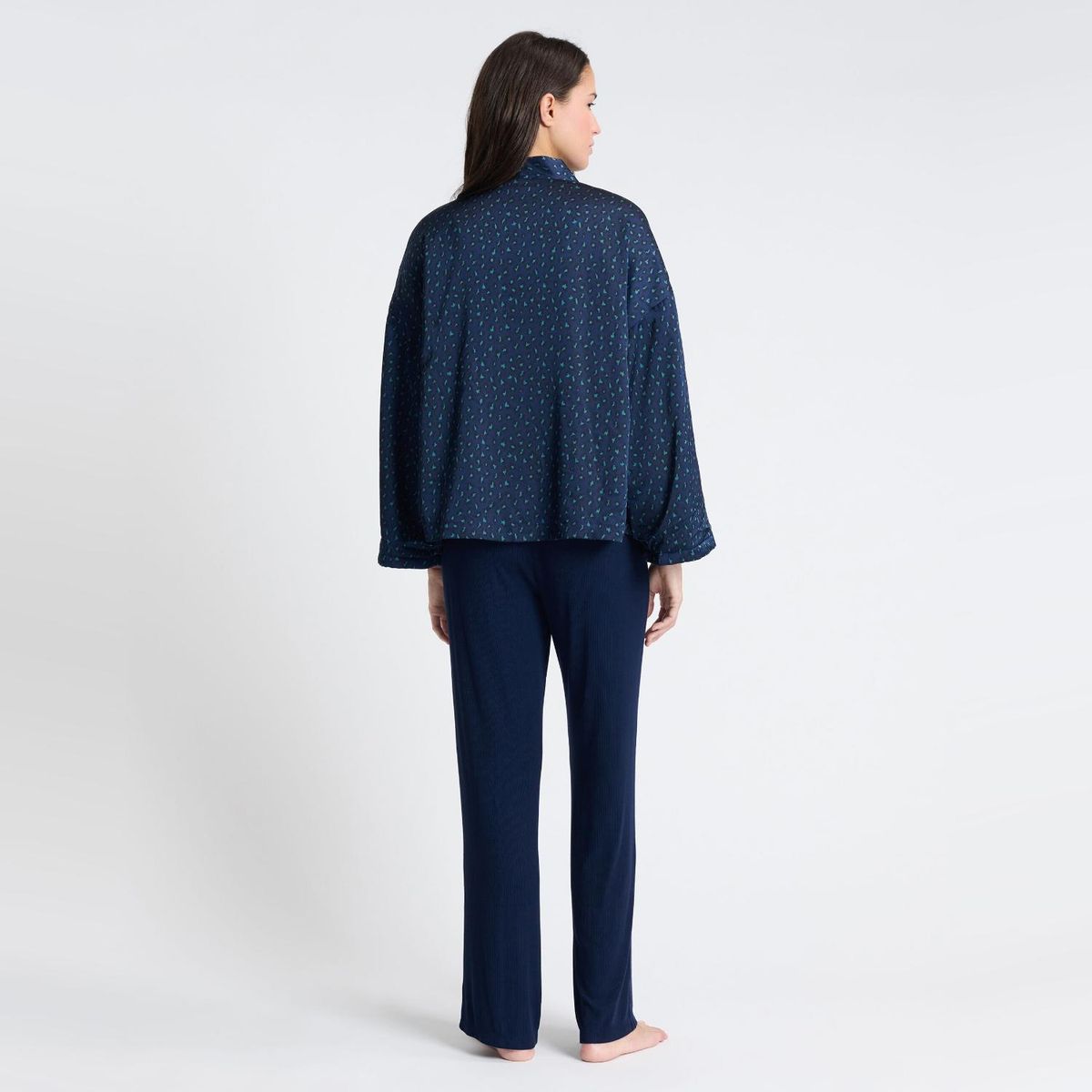 ETAM - Set Pijama Satín 3 Piezas Myrtah  Mujer Etam