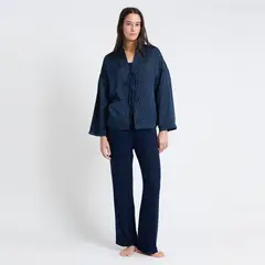 ETAM - Set Pijama Satín 3 Piezas Myrtah Mujer
