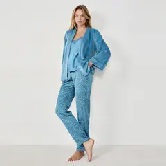 ETAM - Set Pijama Satín 3 Piezas Laina Mujer
