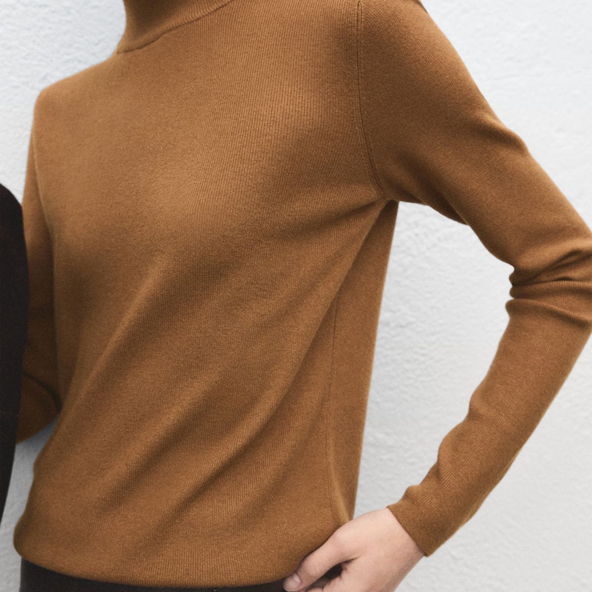MANGO - Sweater Cuello Perkins Botones Mujer Mango