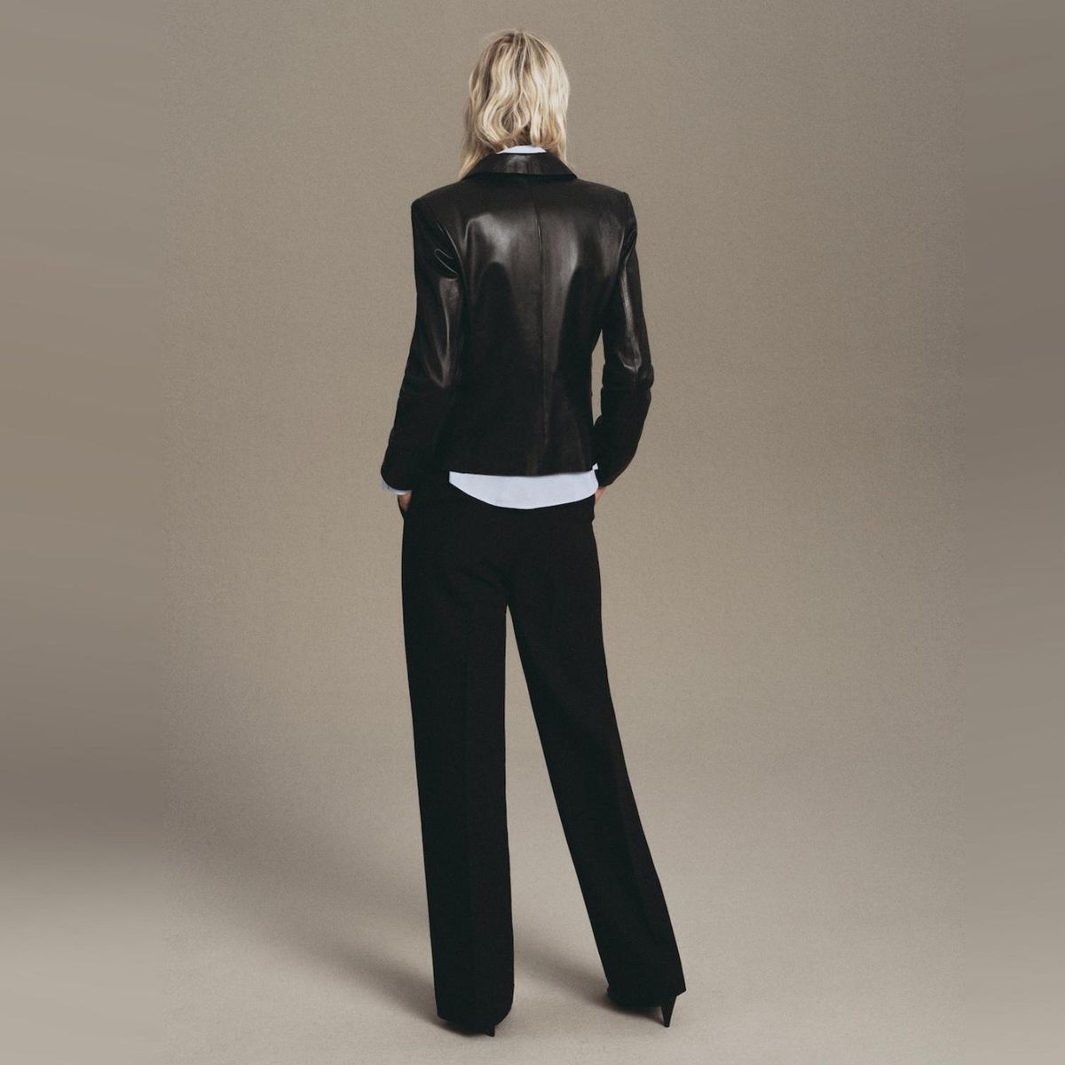 MANGO - Pantalón Recto Costuras Mujer Mango