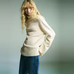 MANGO - Sweater Cuello Vuelto Aberturas Mujer