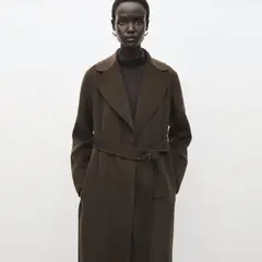 MANGO - Abrigo Lana Handmade Cinturón Mujer