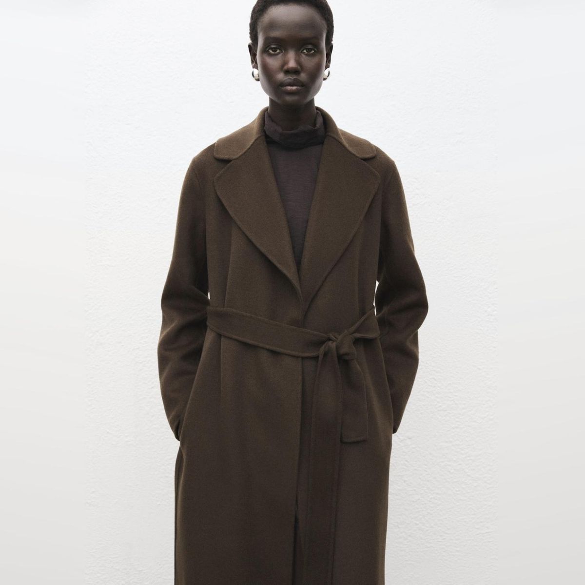 MANGO - Abrigo Lana Mujer Mango